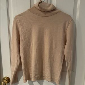 Pendleton Soft Beige Turtleneck Sweater